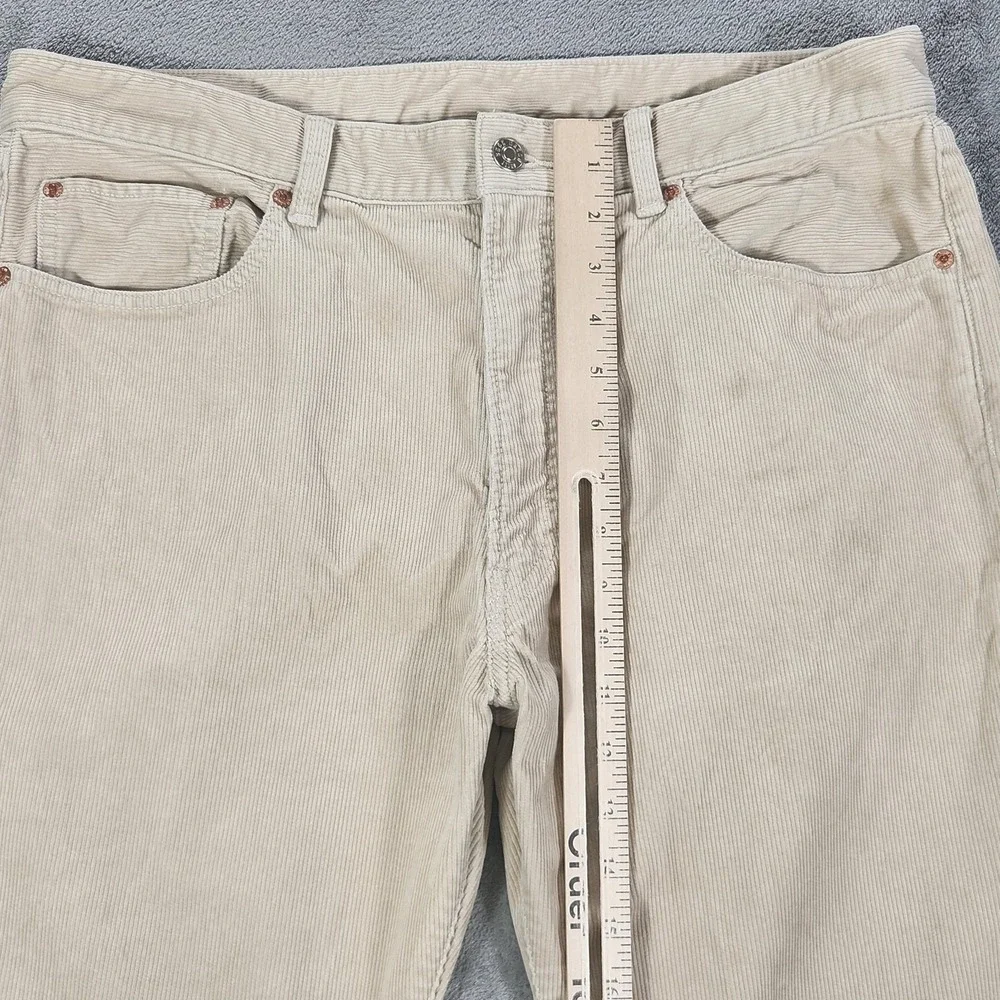 Buck Mason Pants Mens 34x32 Beige Ford Standard Corduroy Chino 5 Pocket Casual